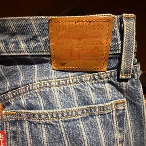 Levi's 501 Striped Jeans